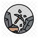 Bergbau Ausgrabung Industrie Symbol