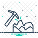 Bergbau Ausrustung Pause Symbol