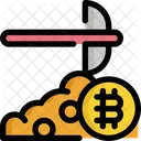 Bergbau Bitcoin Kryptowahrung Icon