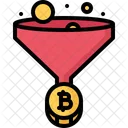 Bergbau Trichter Satoshi Symbol