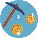 Bitcoin Mining Kryptowahrung Symbol