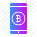 Bergbau Bitcoin Kryptowahrung Symbol