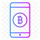 Bergbau Bitcoin Kryptowahrung Symbol