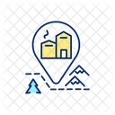 Berg Chalet Hutte Symbol