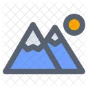 Camping Landschaft Berg Icon