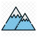 Berge Schneeberge Eisberge Symbol