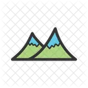 Berge Landschaft Natur Symbol