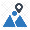 Lage Pin Berge Symbol