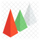 Bergdiagramm Analyse Flachendiagramm Symbol