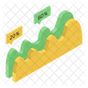 Bergdiagramm Analyse Flachendiagramm Symbol