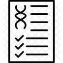 Bericht Wissenschaftlicher Bericht Bioinformatik Symbol