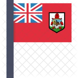 Islas Bermudas Flag Icono