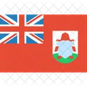 Bermudas Bandeira Mundo Ícone