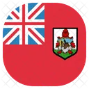 Bermudes Drapeau Cercle Icône