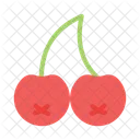 Berries Cherries Fruit Icon