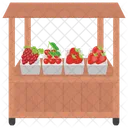 Berries Shop Fruit Stall Street Stall Icon