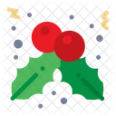Berry Christmas Holly Icon