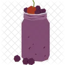 Berry Smoothie Detox Beverage Icône