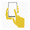 Smartphone berühren  Symbol