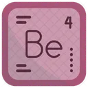 Beryllium Chemistry Periodic Table Icon