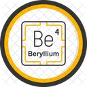 Beryllium Preodic Table Preodic Elements Icon