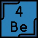 Beryllium Periodic Table Chemistry Icon