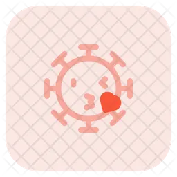 Besando el corazon Emoji Icono