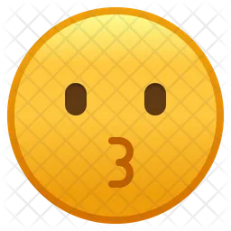 Besando la cara Emoji Icono