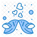 Besos Pajaro Corazon Icono