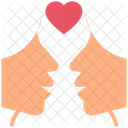 Besos Pareja Cara Icono
