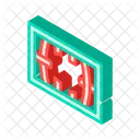 Beschädigte Gefängniszelle  Symbol