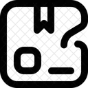 Beschadigtes Paket Karton Paket Symbol