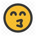 Beso Emoji Emoticon Icono