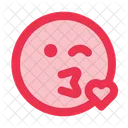 Beso Emoji Emoticon Icono