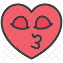 Corazon Emoji Cara Icon