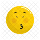 Beso Emoji Cara Icono