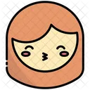 Beso Emoji Cara Icono