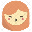 Beso Emoji Cara Icono