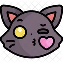 Gato Gatito Emoji Icono