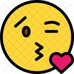 Beso Emoji Icono