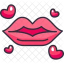 Beso Amor Beso Labios Icono