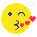 Beso Emoji Emoticon Smiley Icono