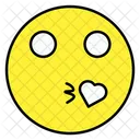 Beso Emoji Emocion Emoticon Icono