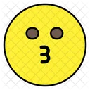 Beso Emoji Emocion Emoticon Icono