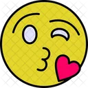 Beso emoji  Icono