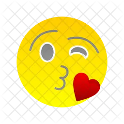 Beso emoji Emoji Icono