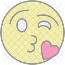 Beso emoji  Icono