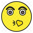 Beso Emoji Beso Emoticono Emocion Icono
