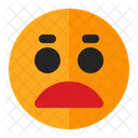 Besorgt Emoji Emoticon Symbol