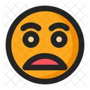 Besorgt Emoji Emoticon Symbol